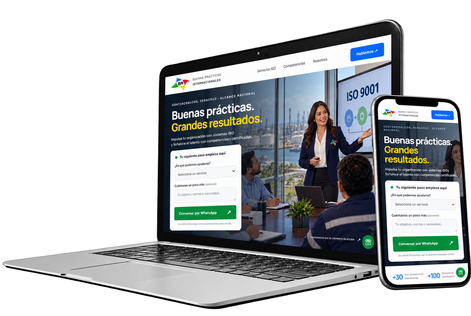 Sitio web de Buenas Prácticas Internacionales, S.A. de C.V. (BPISA)