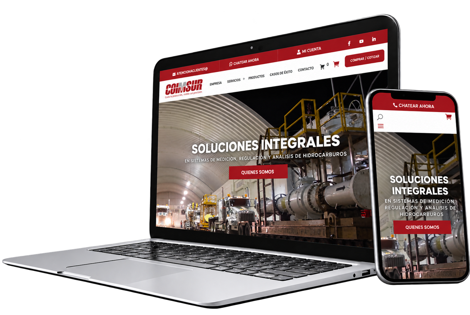 Sitio web de COIMSUR, S.A. de C.V.