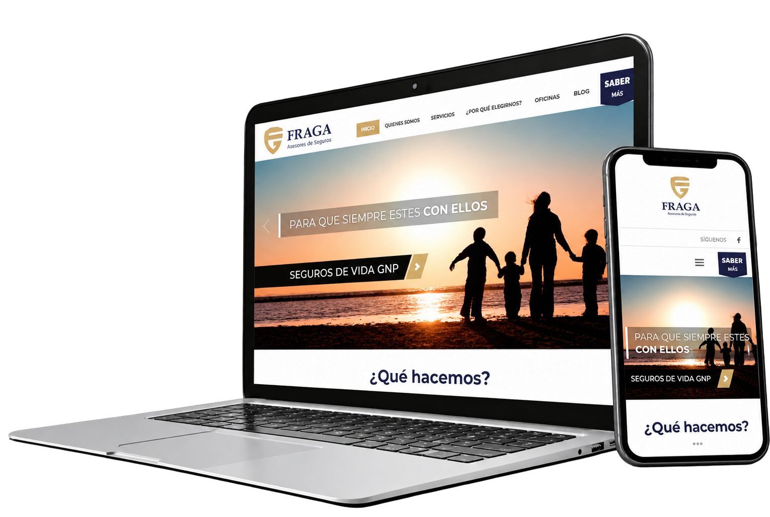Sitio web de Fraga Seguros GNP